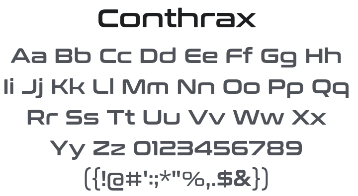 Conthrax Font
