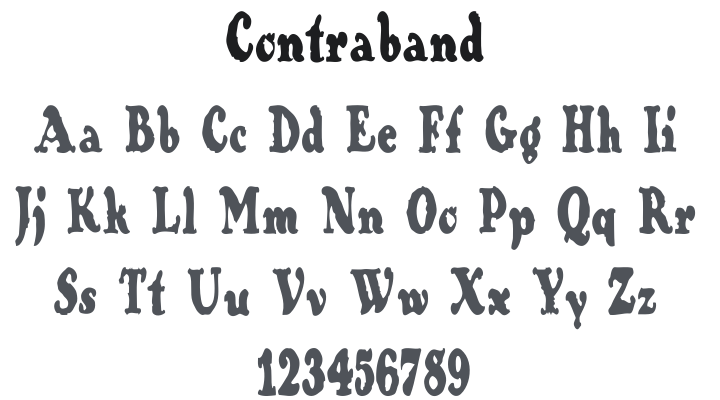 Contraband Font
