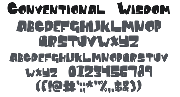 Conventional Wisdom Font