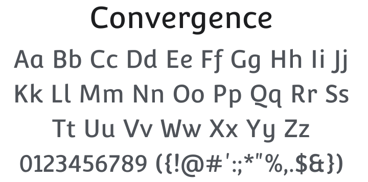 Convergence Font