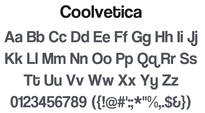 Coolvetica Font Family