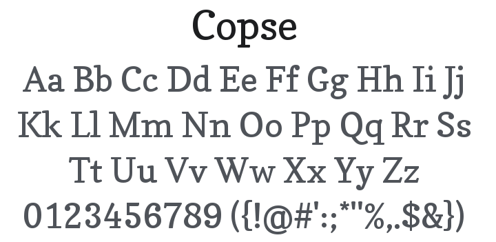 Copse Font