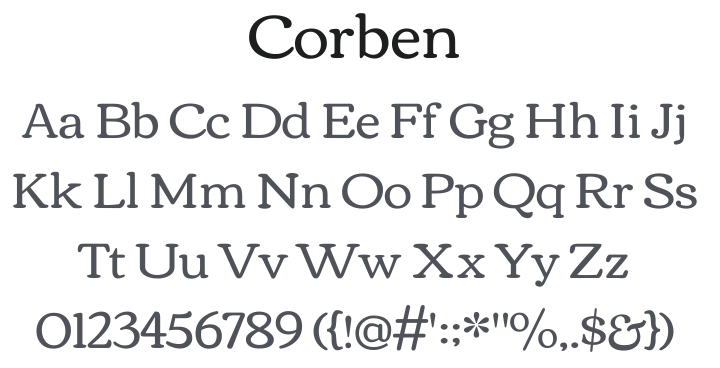 Corben Font Family