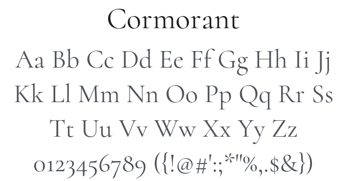 Cormorant Font Family
