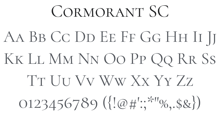 Cormorant SC Font Family