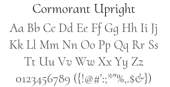 Cormorant Upright Font Family