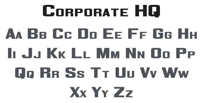 Corporate HQ Font