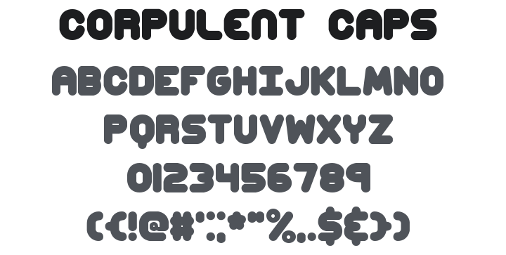 Corpulent Caps Font Family