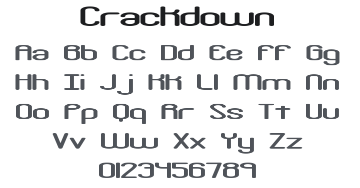 Crackdown Font Family