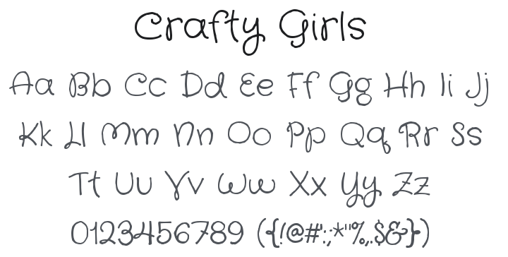 Crafty Girls Font