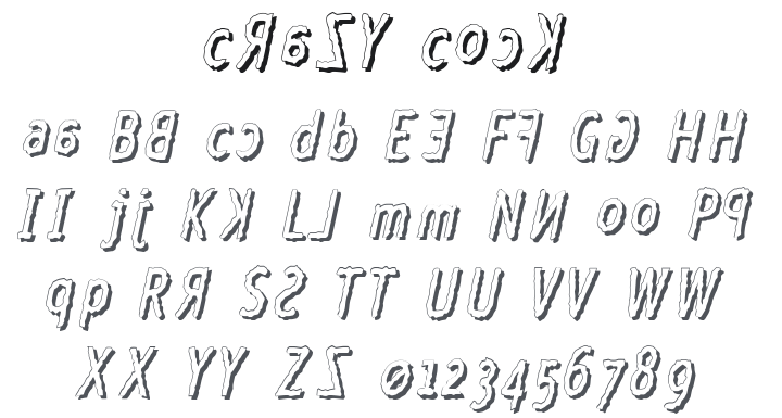 Crazy Cock Font