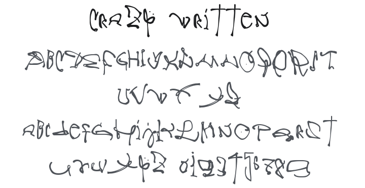 Crazy Written Font