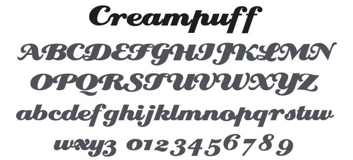 Creampuff Font