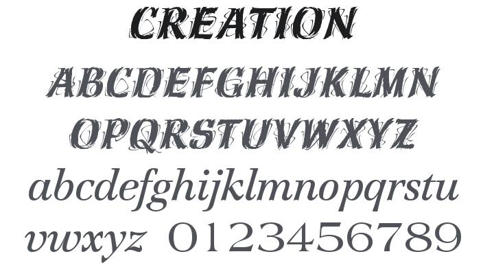 Creation Font
