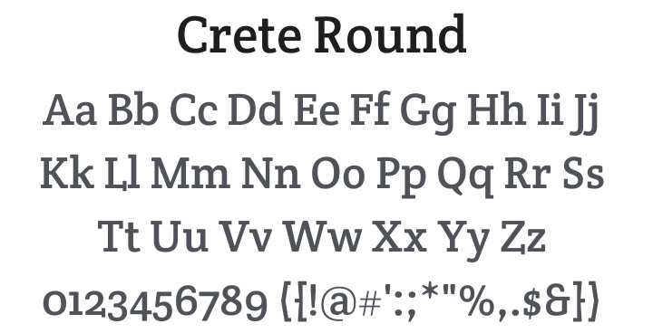 Crete Round Font Family