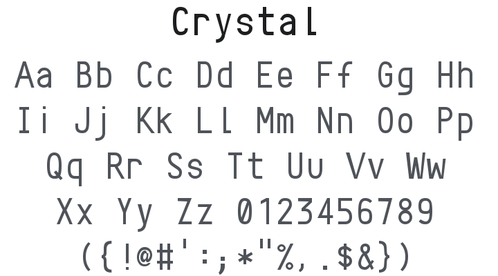 Crystal Font