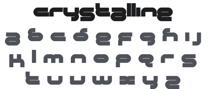 Crystalline Font