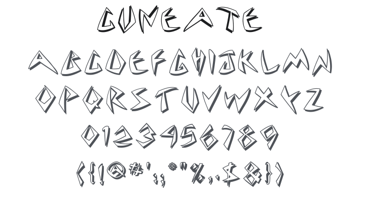 Cuneate Font