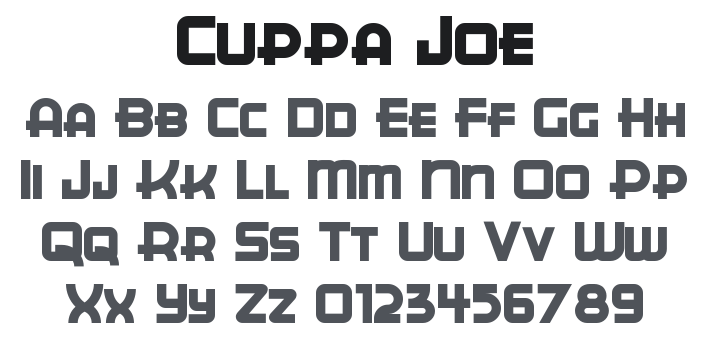 Cuppa Joe Font