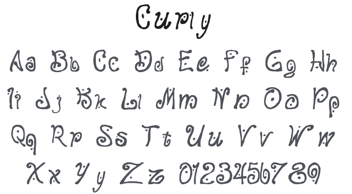 Curly Font