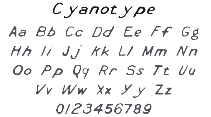 Cyanotype Font