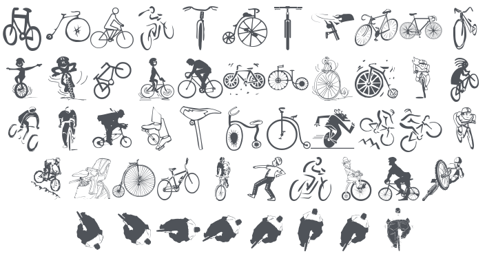 Cycling Font