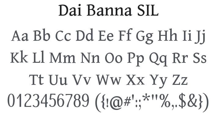 Dai Banna SIL Font Family