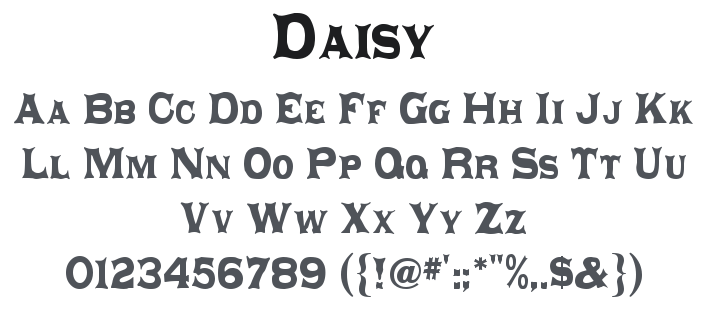 Daisy Font