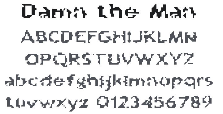 Damn the Man Font