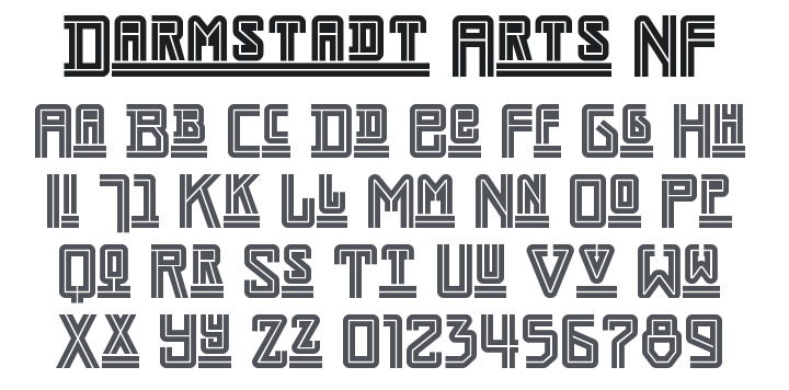 Darmstadt Arts NF Font