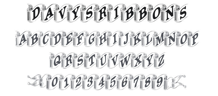 Davys Ribbons Font
