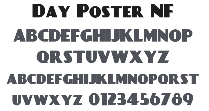 Day Poster NF Font Family