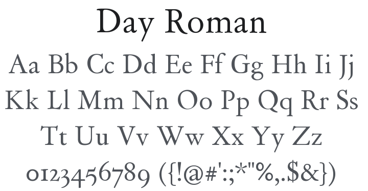 Day Roman Font Family