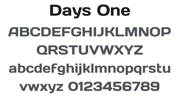 Days One Font