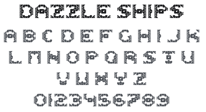 Dazzle Ships Font