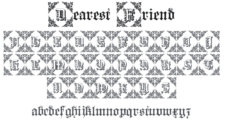 Dearest Friend Font Family