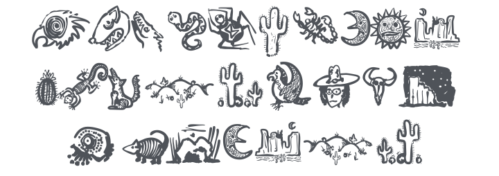 Death Valley Dingbats Font