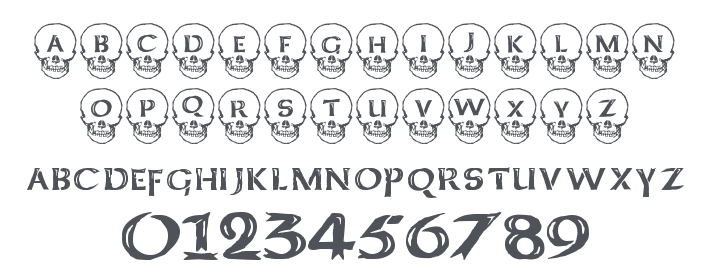 Deathhead KeltCaps Font