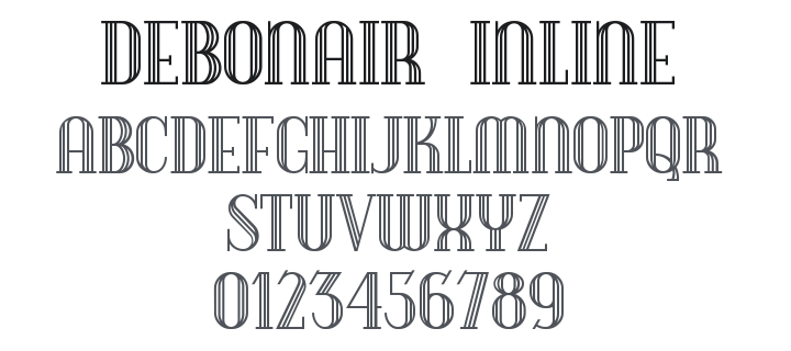 Debonair Inline Font