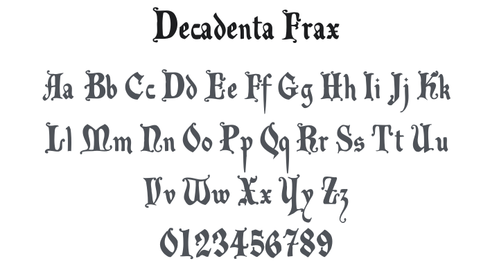 Decadenta Frax Font