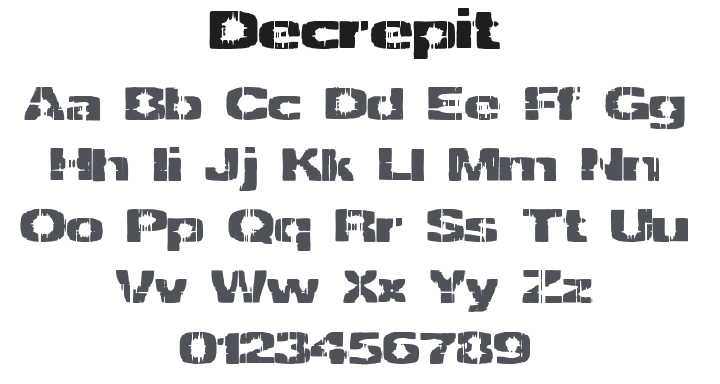 Decrepit Font