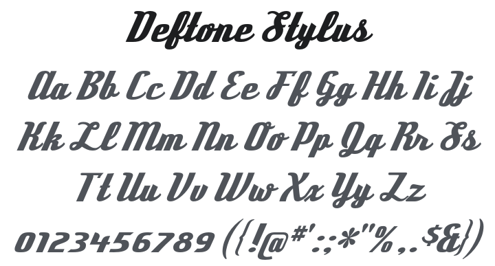 Deftone Stylus Font