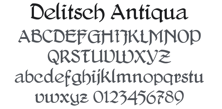 Delitsch Antiqua Font