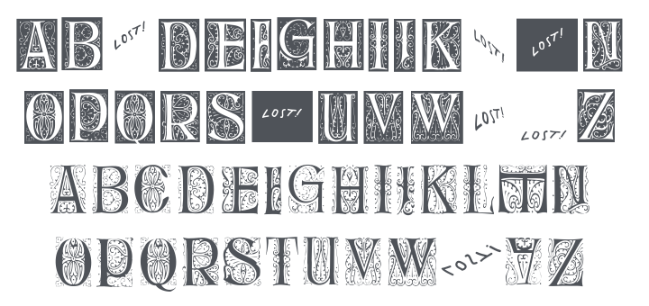 Delitsch Initialen Font