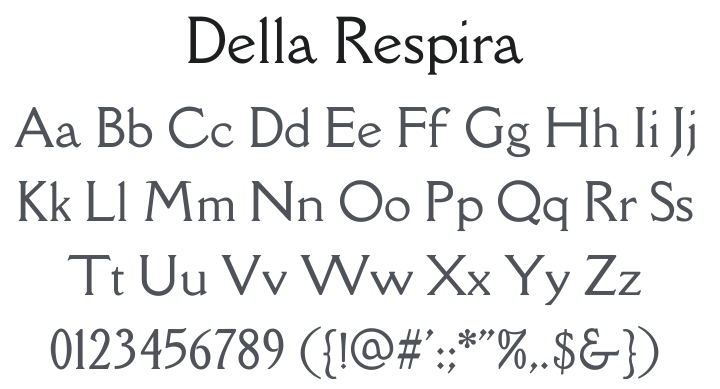 Della Respira Font