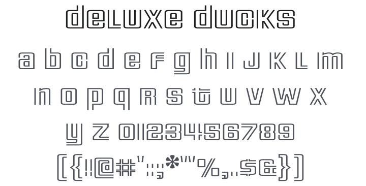 Deluxe Ducks Font