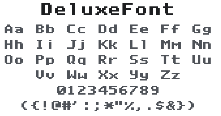 DeluxeFont Font