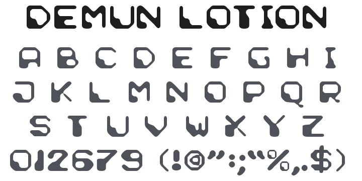 Demun Lotion Font