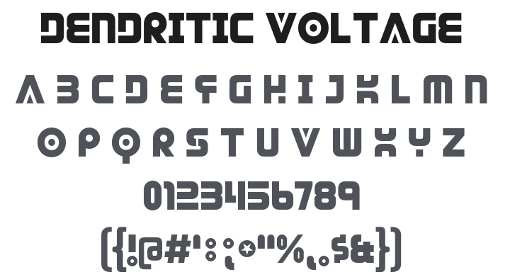 Dendritic Voltage Font