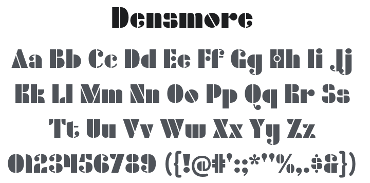 Densmore Font